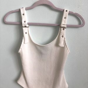 White Silver Detail Bodysuit